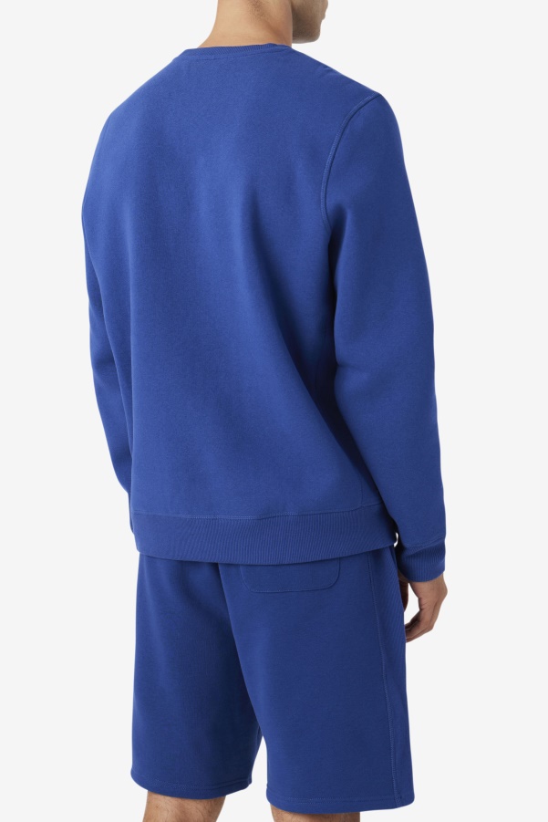 Blue/Gardenia Fila Kory Crewneck Sweatshsirt