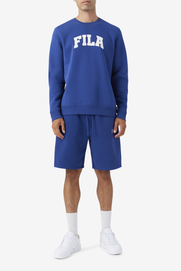 Blue/Gardenia Fila Kory Crewneck Sweatshsirt