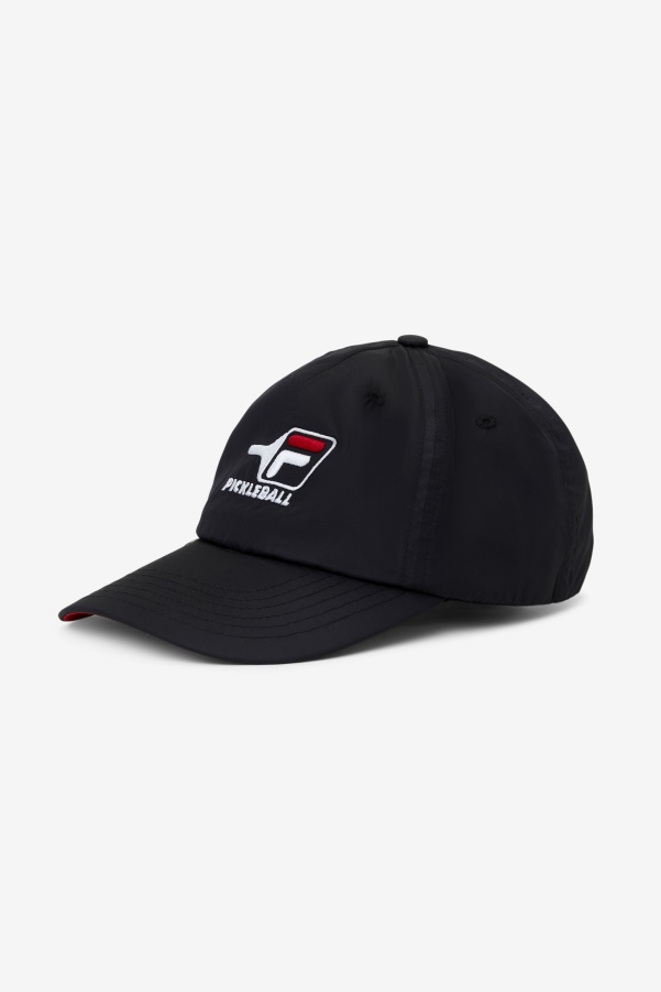 Pickleball Hat Black/Red Fila