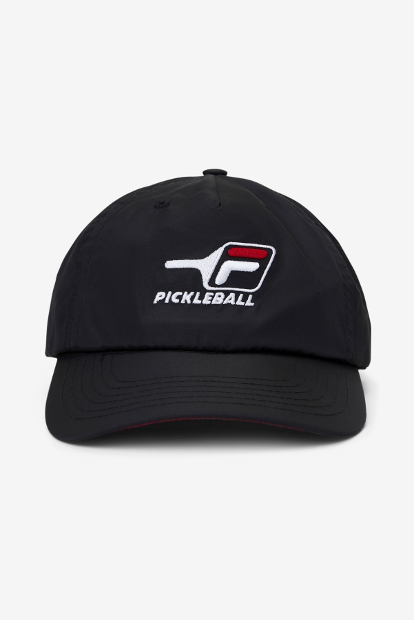 Pickleball Hat Black/Red Fila
