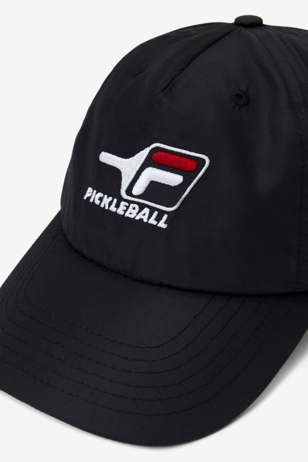 Pickleball Hat Black/Red Fila