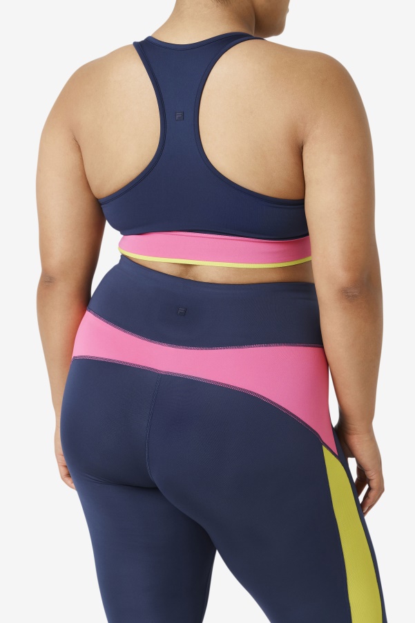 Fila Navy Uplift Racerback Bra Top
