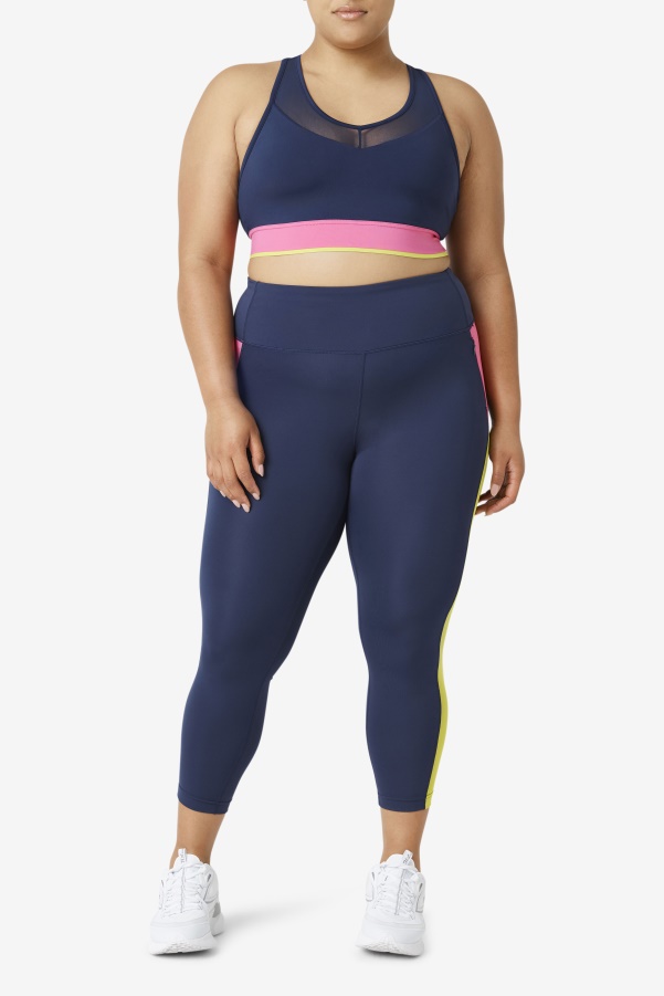 Fila Navy Uplift Racerback Bra Top