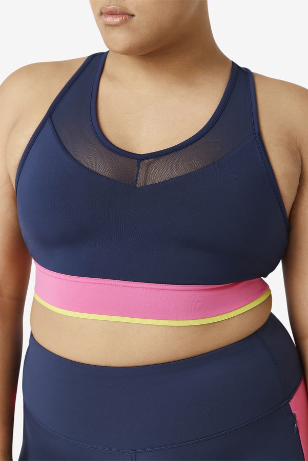 Fila Navy Uplift Racerback Bra Top