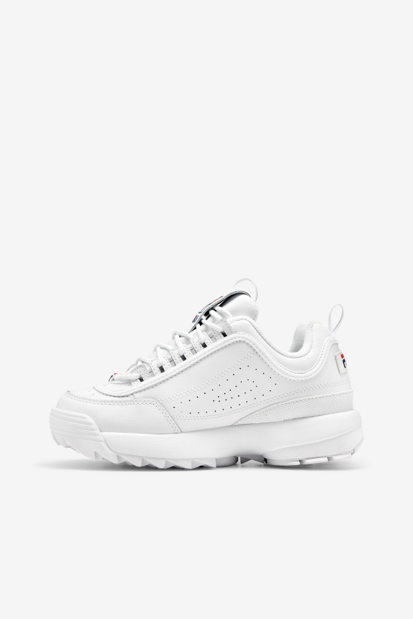 Women's Disruptor 2 Premium Fila White/Navy/Red