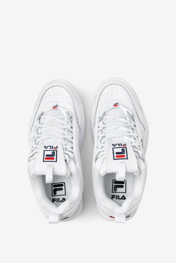 Women's Disruptor 2 Premium Fila White/Navy/Red