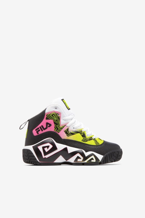 Big Kids' MB Fila Black/Yellow/White