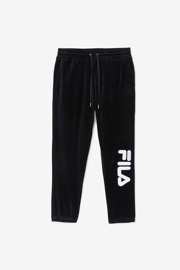 Black/White/Skywalk Mansur Velour Pant Fila