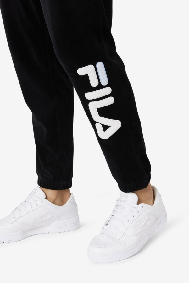 Black/White/Skywalk Mansur Velour Pant Fila