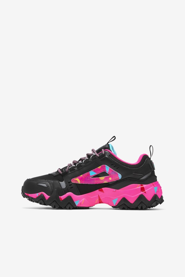 Fila Women's Oakmont TR Black/Pink Glo/Bluefish