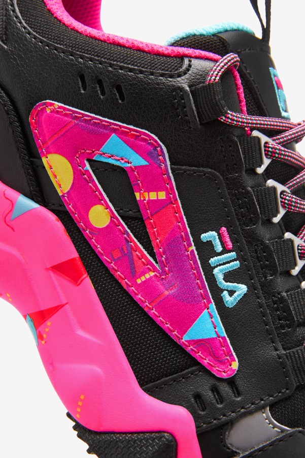 Fila Women's Oakmont TR Black/Pink Glo/Bluefish