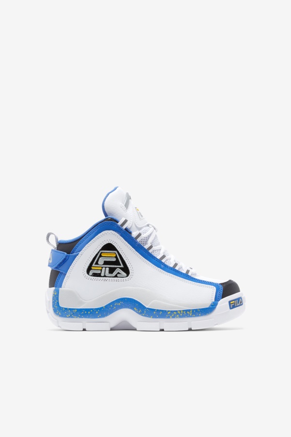 Little Kids' Grant Hill 2 White/Nebula Blue/Lemon Fila