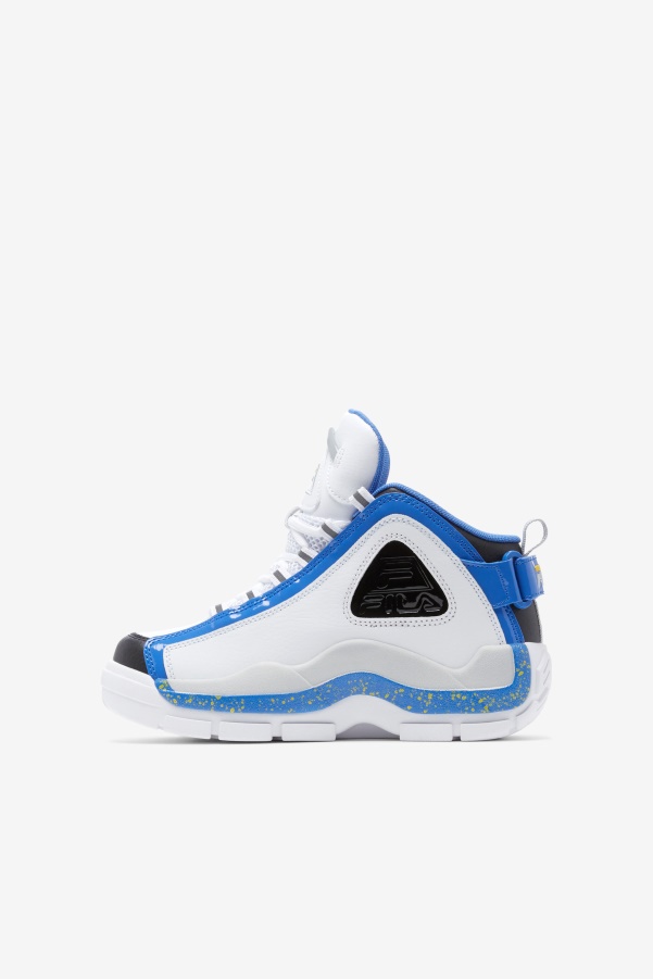 Little Kids' Grant Hill 2 White/Nebula Blue/Lemon Fila