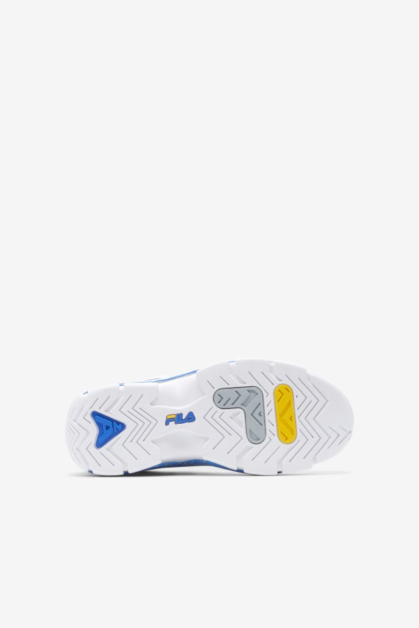 Little Kids' Grant Hill 2 White/Nebula Blue/Lemon Fila