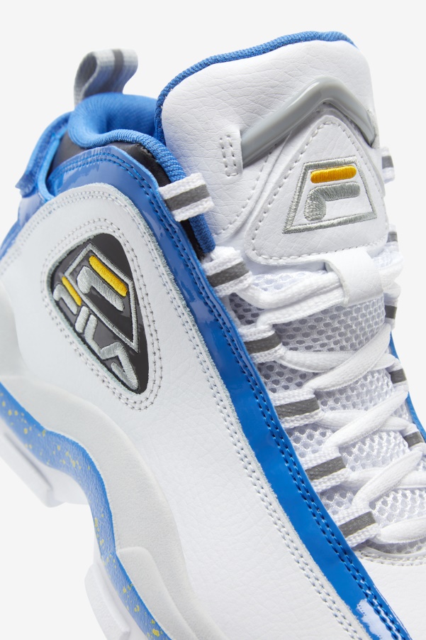 Little Kids' Grant Hill 2 White/Nebula Blue/Lemon Fila