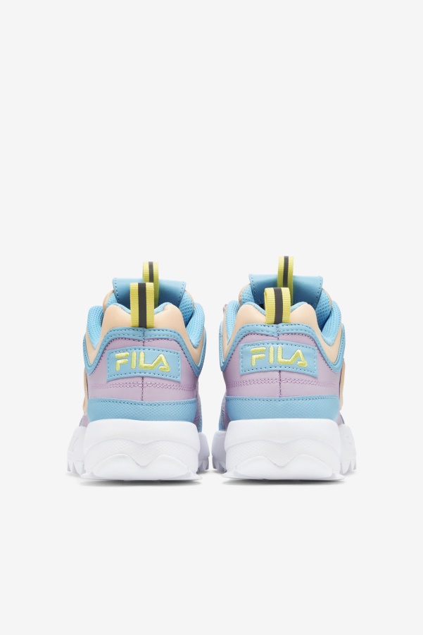 Blue/White/Orchid Little Kids' Disruptor 2 Premium Fila