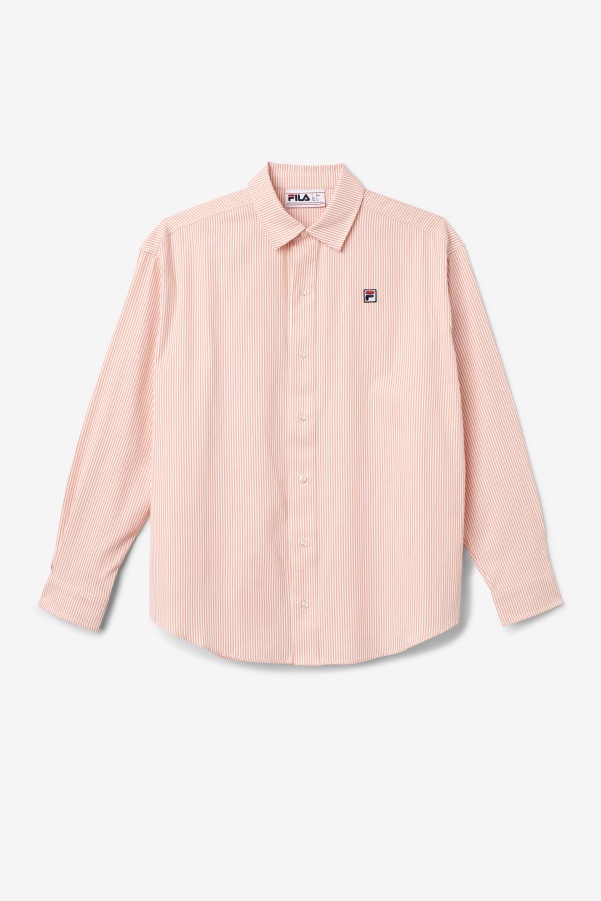 Coral Almond/White Ariella Dress Shirt Fila