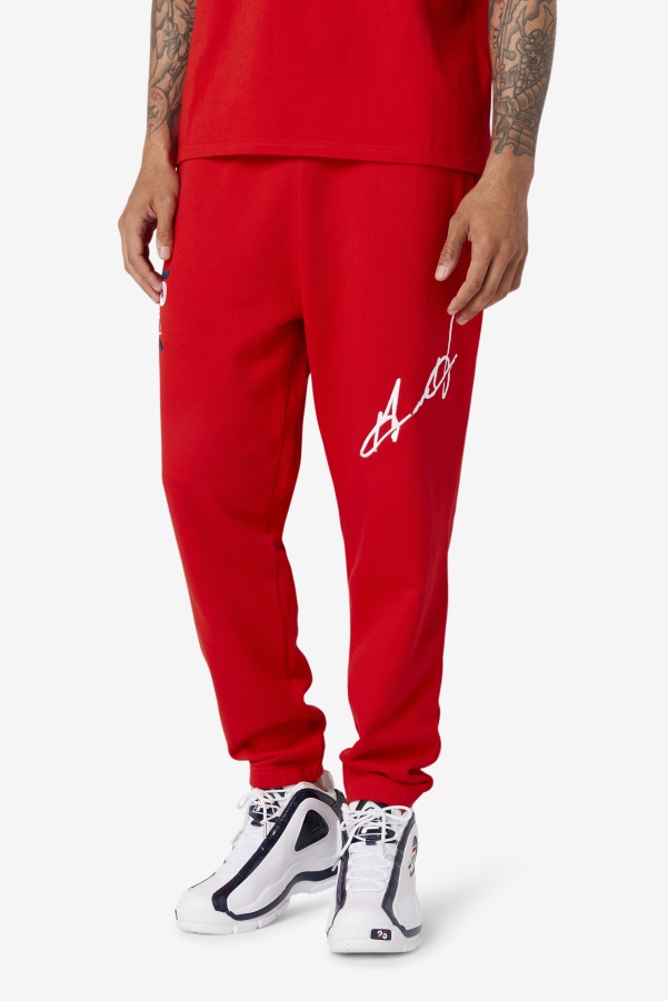 Red Fila Grant Hill Orson Pant