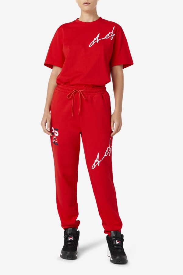 Red Fila Grant Hill Orson Pant