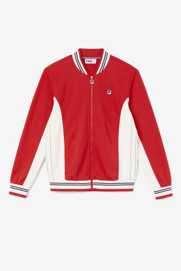 Settanta Jacket Red/Gardenia/Navy Fila