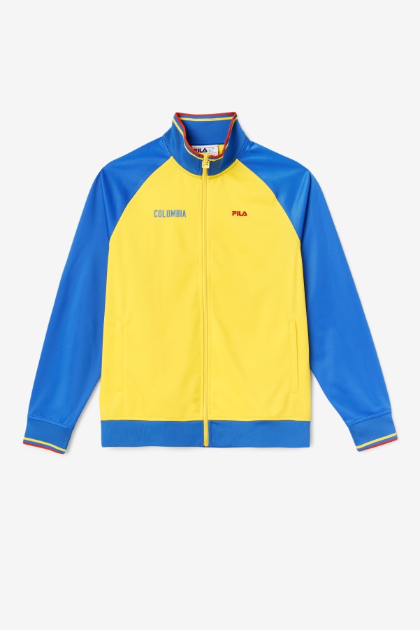 Yellow/Lapis Blue/Fiery Red Colombia Track Jacket Fila