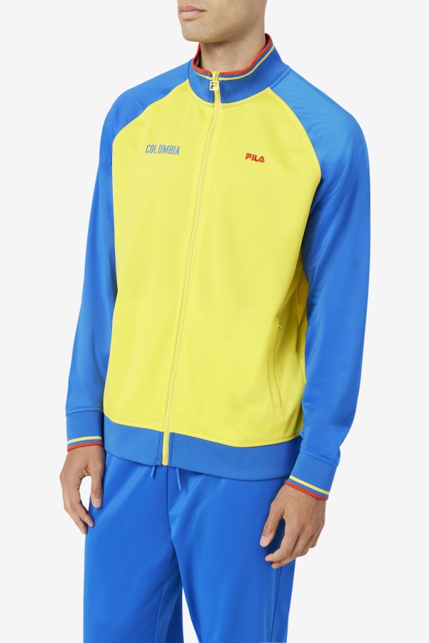 Yellow/Lapis Blue/Fiery Red Colombia Track Jacket Fila