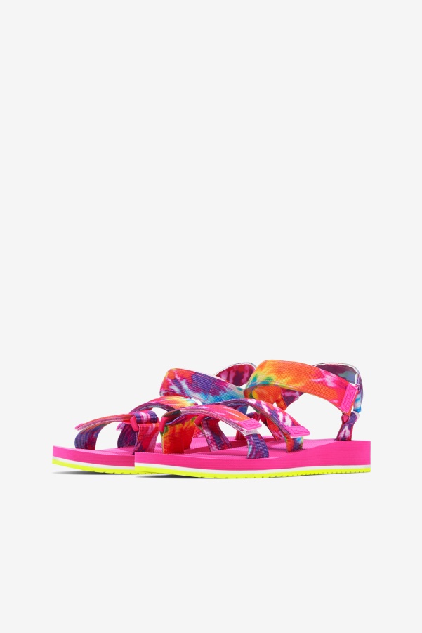 Fila Mutli/White/Pink Glo Women's Drifter Ts Tie Dye