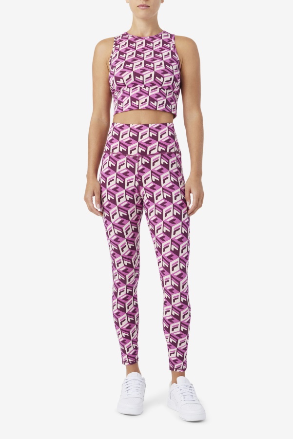 Rouge/Potpourri/Grape Wine Karteras 7/8 Tight Fila