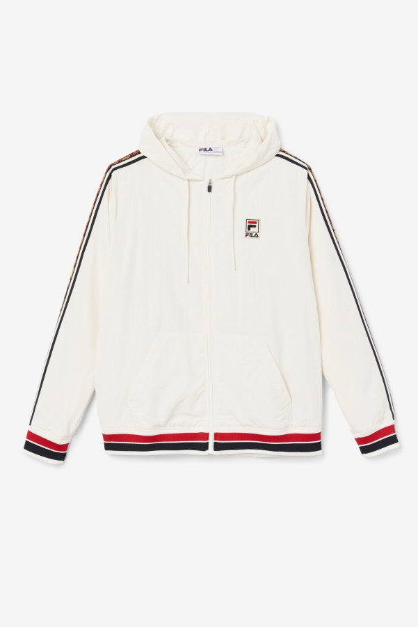 Gardenia/Black/Red Fila Faras Wind Jacket