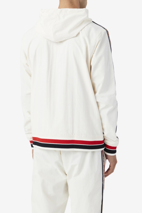 Gardenia/Black/Red Fila Faras Wind Jacket