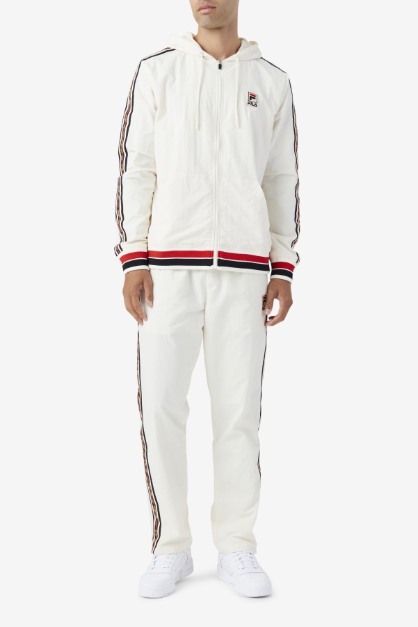 Gardenia/Black/Red Fila Faras Wind Jacket