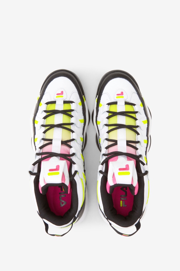 Fila White/Black/Yellow Men's Stackhouse Spaghetti