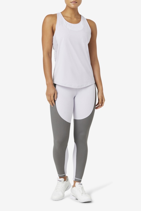 Fila Uplift Textured Racerback Tank Top Lavendrblue