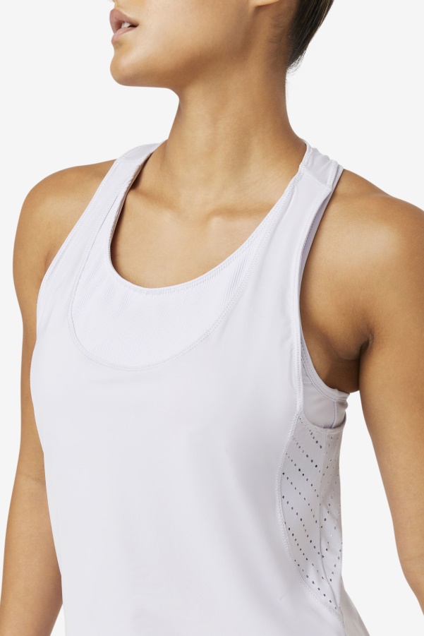 Fila Uplift Textured Racerback Tank Top Lavendrblue