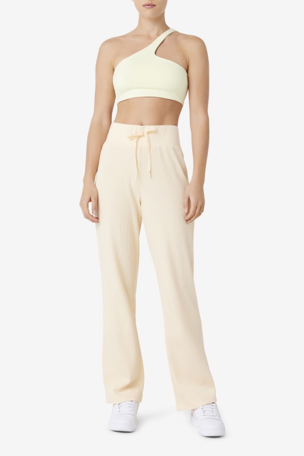 Fila Kady Asymmetric Bra Top Tender Yellow