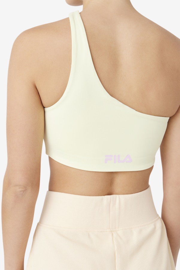 Fila Kady Asymmetric Bra Top Tender Yellow