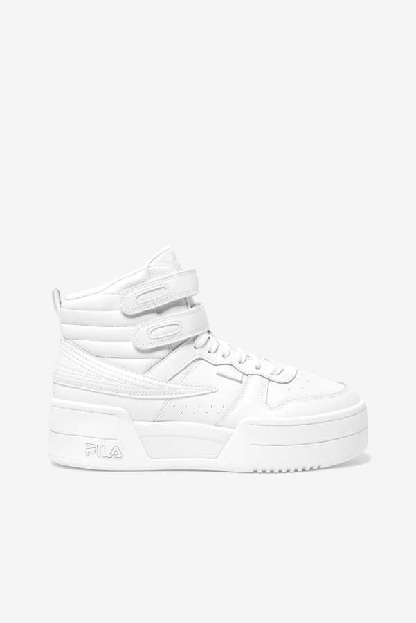 White/Pink Glo Women's F-14 Lifted Fila