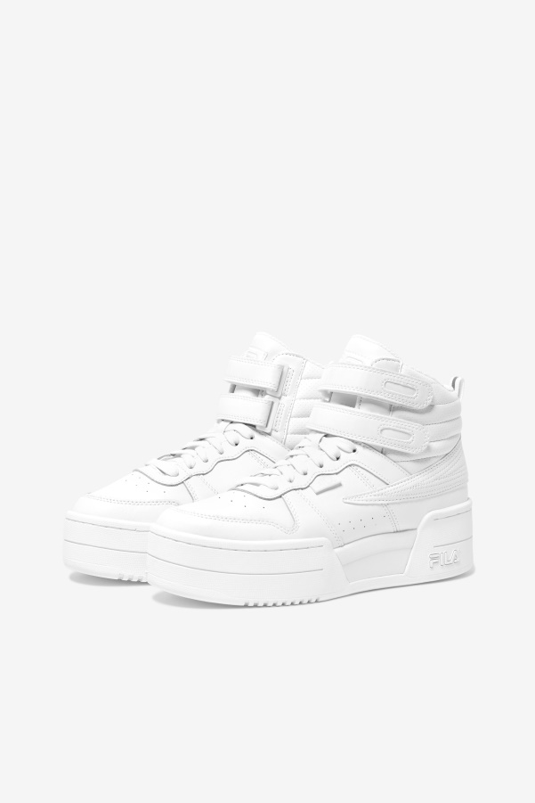 White/Pink Glo Women's F-14 Lifted Fila