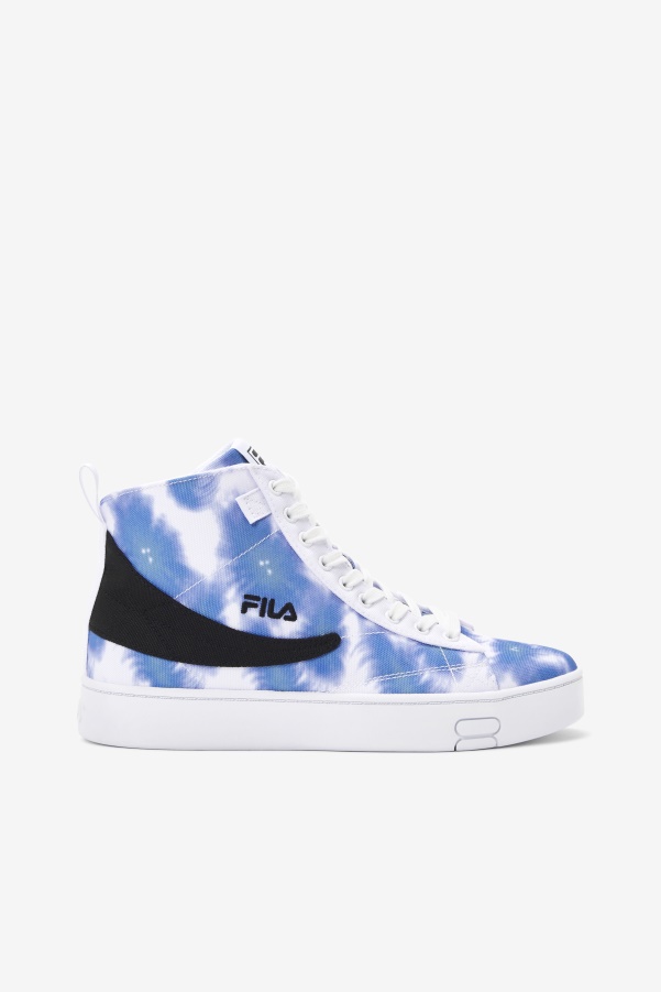 White/Bright Cobalt/Storm Blue Women's Gennaio Tie Dye Fila