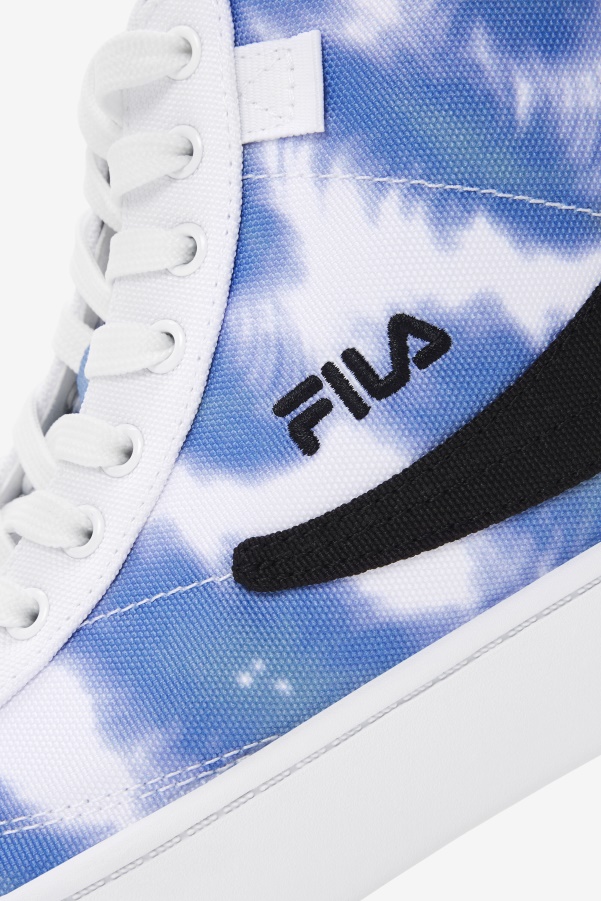 White/Bright Cobalt/Storm Blue Women's Gennaio Tie Dye Fila