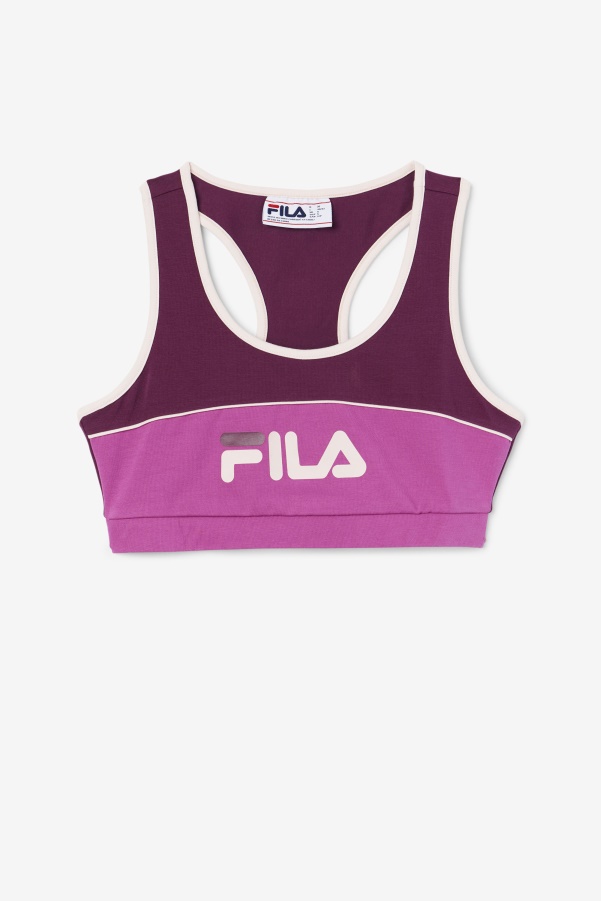 Grape Wine/Rouge/Potpourri Kairi Bra Top Fila
