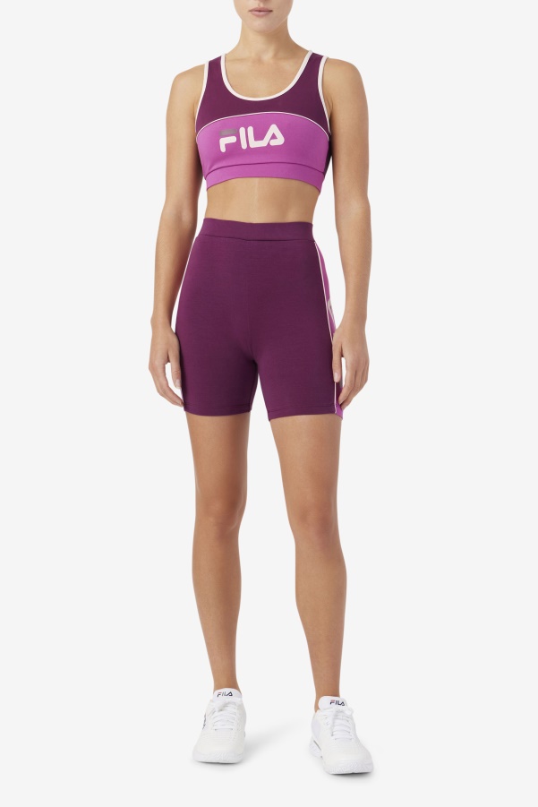 Grape Wine/Rouge/Potpourri Kairi Bra Top Fila