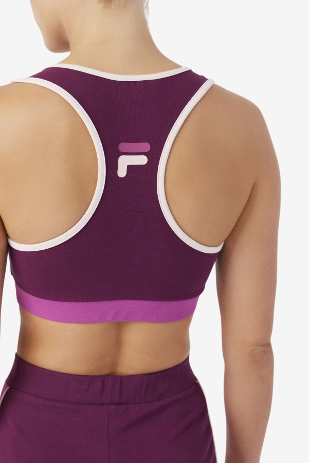 Grape Wine/Rouge/Potpourri Kairi Bra Top Fila