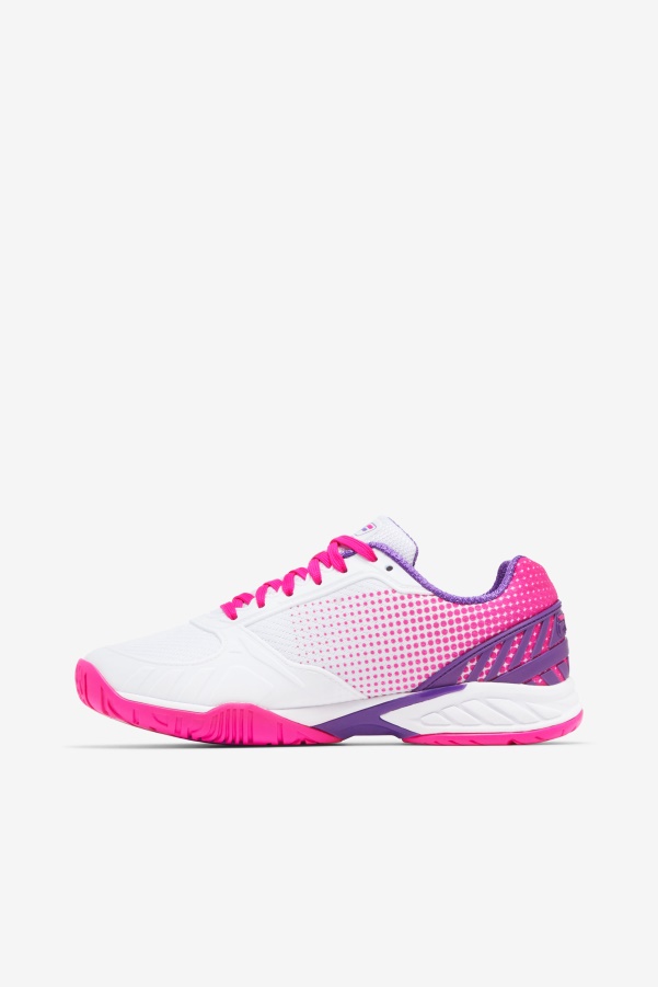 Women's Volley Zone Fila White/Pink Glo/Purple