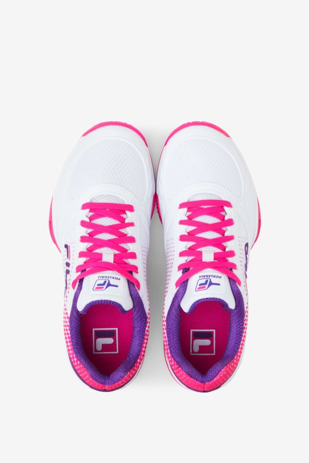 Women's Volley Zone Fila White/Pink Glo/Purple