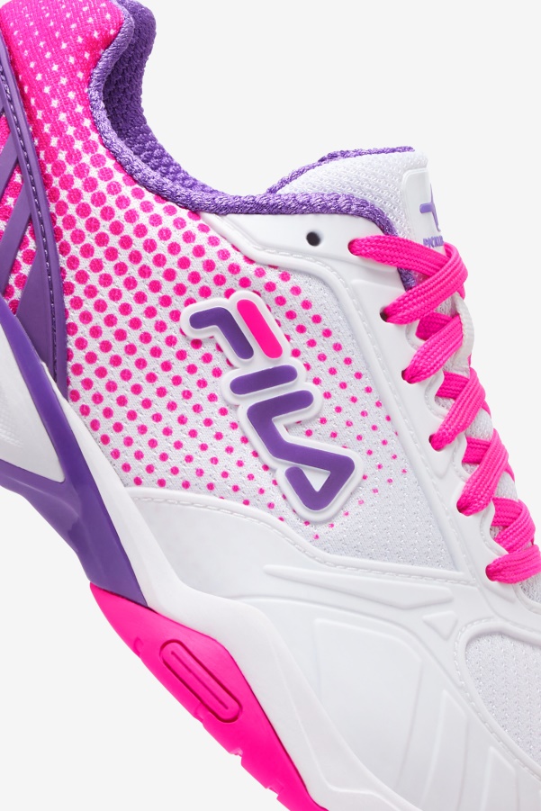 Women's Volley Zone Fila White/Pink Glo/Purple