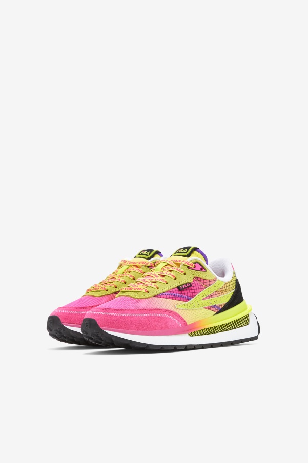 Fila Pink Glo/Sulphur/White Big Kids' Renno