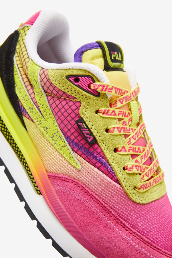 Fila Pink Glo/Sulphur/White Big Kids' Renno