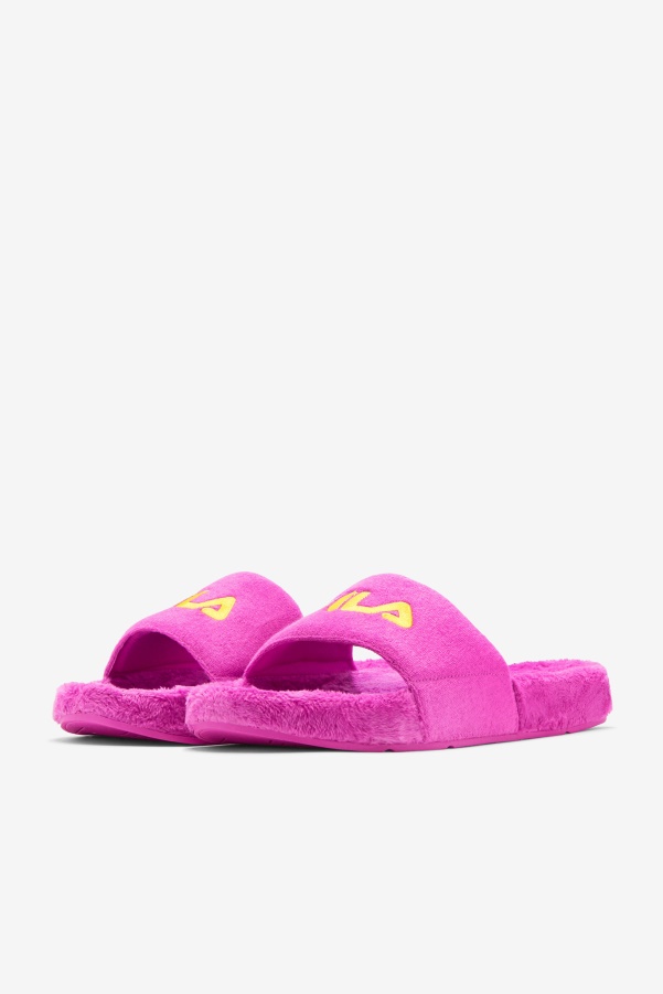 Terry Drifter Slide Fila Purple/Yellow/Petit Four
