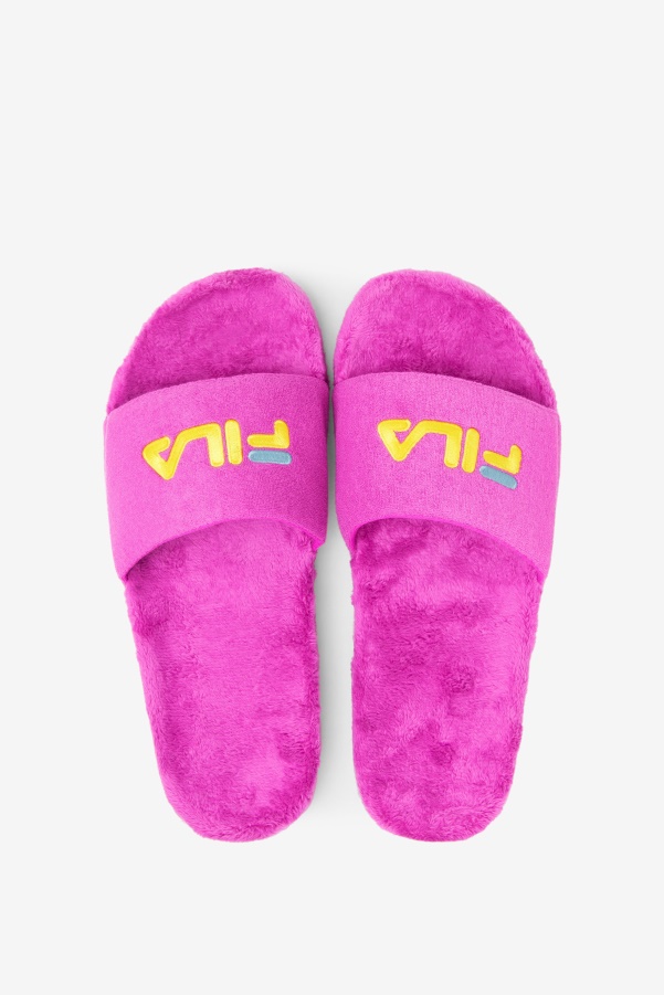 Terry Drifter Slide Fila Purple/Yellow/Petit Four